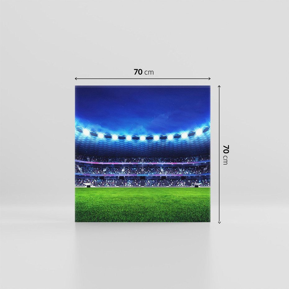 Obraz na płótnie 70x70 - Energia na stadionie - piłka, nożna