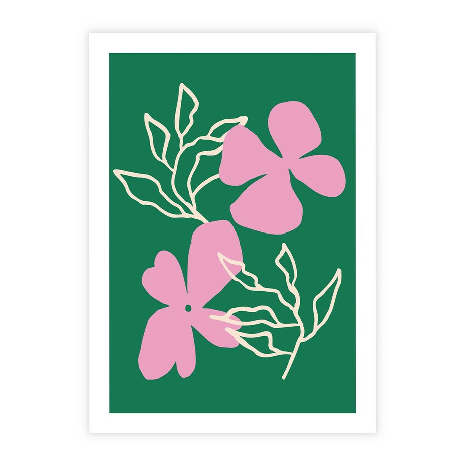 Plakat bez ramy 40x50 - Wewnętrzne Fale - abstrakcyjny plakat, boho styl