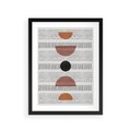 Plakat w ramie 30x40 - Plakat w Stylu Abstrakcji - geometryczna grafika, plakat - rama czarna
