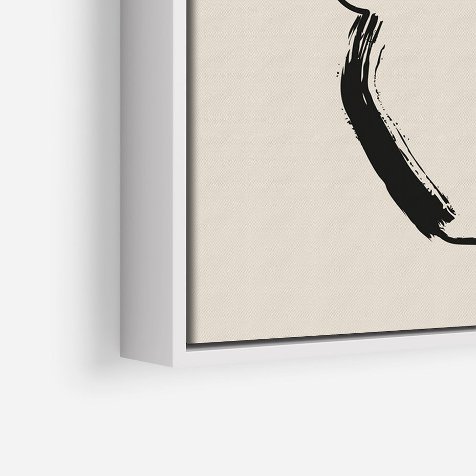 Obraz w ramie 80x120 - Wewnętrzne Opowieści - boho, nowoczesna sztuka - rama biała