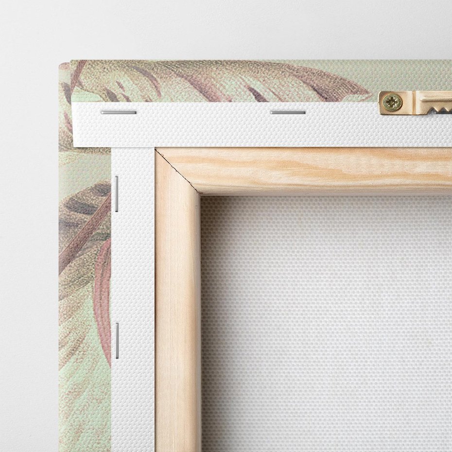 Obraz na płótnie 70x70 - Przenikanie światów barw - kwiaty vintage, tropikalne rośliny