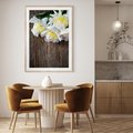 Plakat w ramie 40x50 - Relaksująca Harmonia - kwiaty, spa - rama drewno