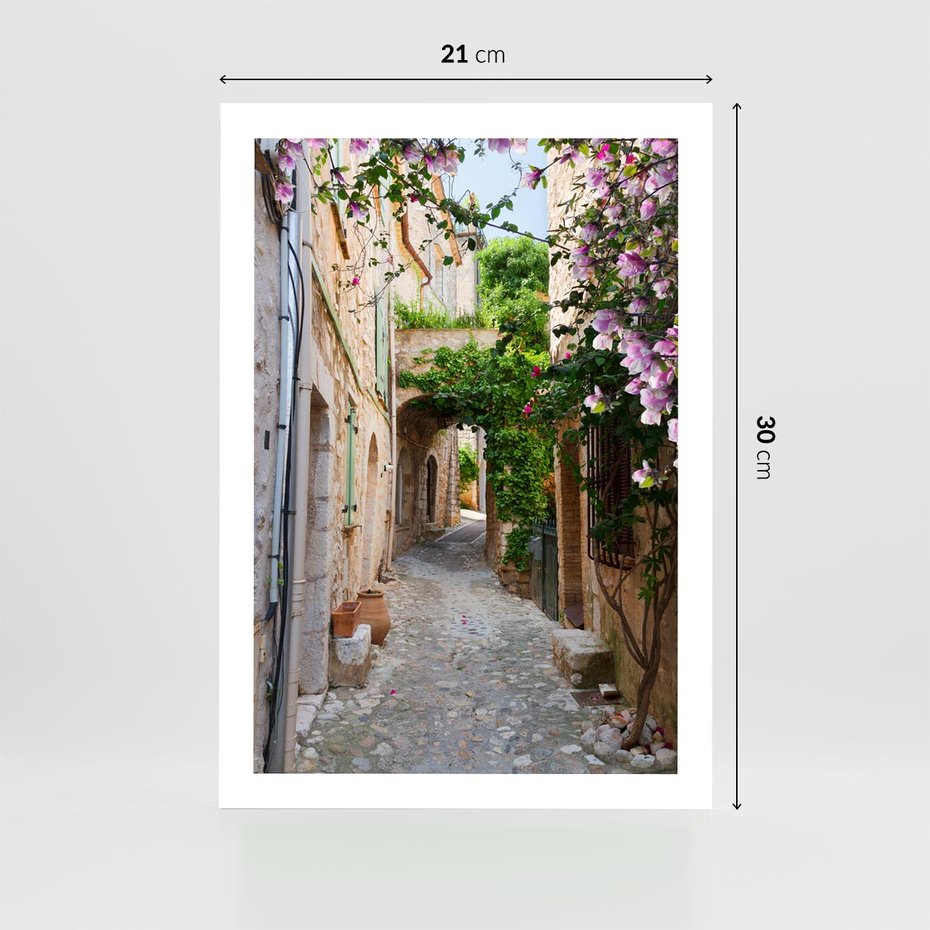 Plakat bez ramy 21x30 - Ścieżka W Nieskończoność - uliczka, perspektywa