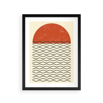 Plakat w ramie 30x40 - Abstrakcyjne Wzory na Plakacie - geometryczna sztuka, nowoczesny plakat - rama czarna