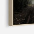 Obraz w ramie 50x50 - Urok Drogi - las, droga - rama drewno