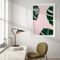 Plakat bez ramy 30x40 - Minimalizm Natury - minimalizm, liście monstery