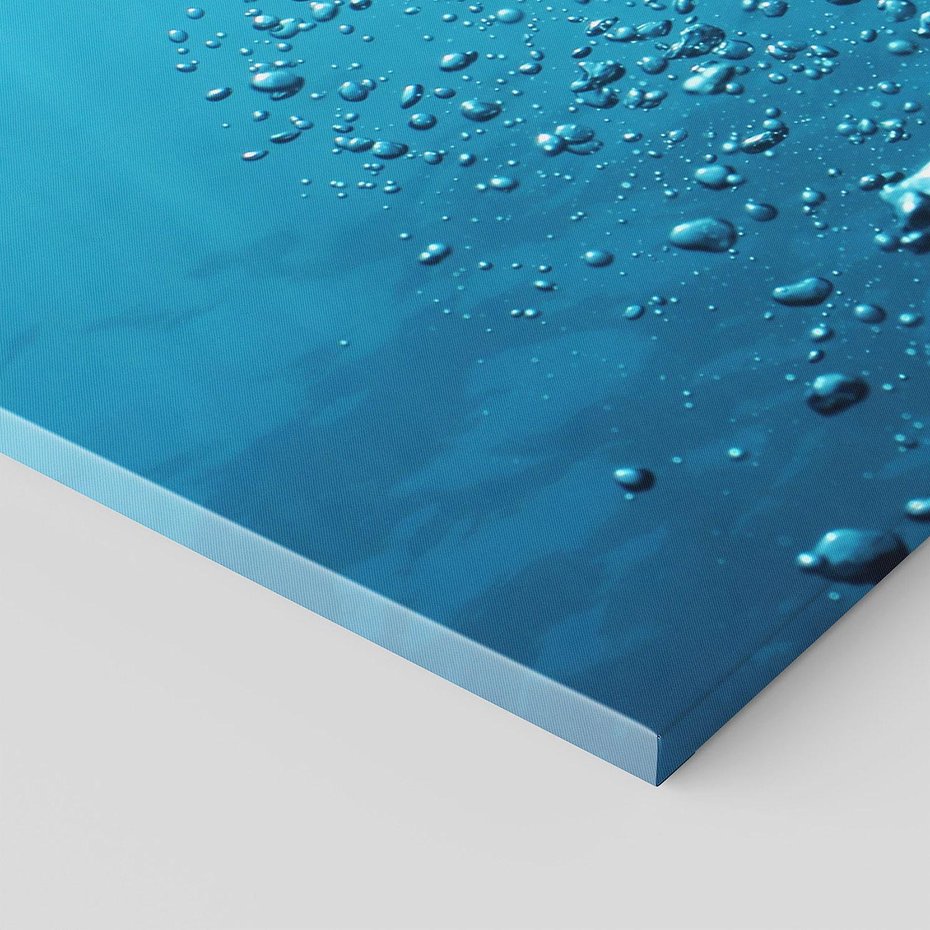 Obraz na płótnie 90x30 - Gra Bąbelków - woda, bąbelki