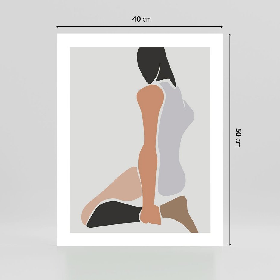 Plakat bez ramy 40x50 - Widok Abstrakcyjny - abstrakcyjny obraz, minimalizm