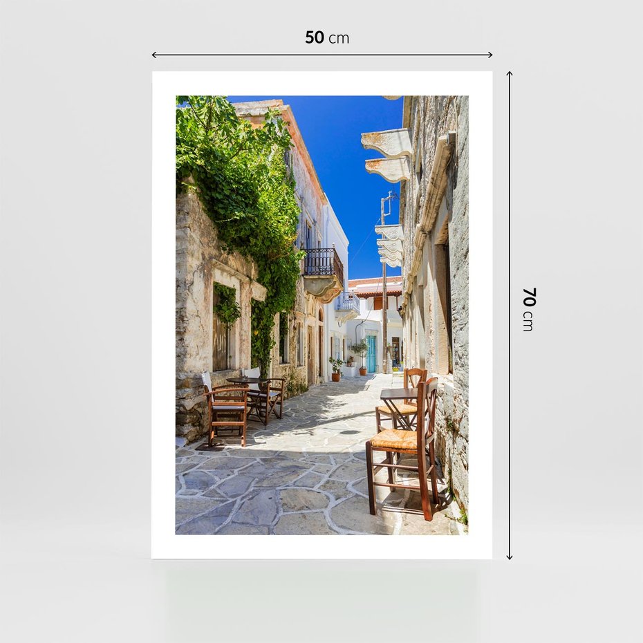 Plakat bez ramy 50x70 - Magiczny Spacer - uliczka, perspektywa