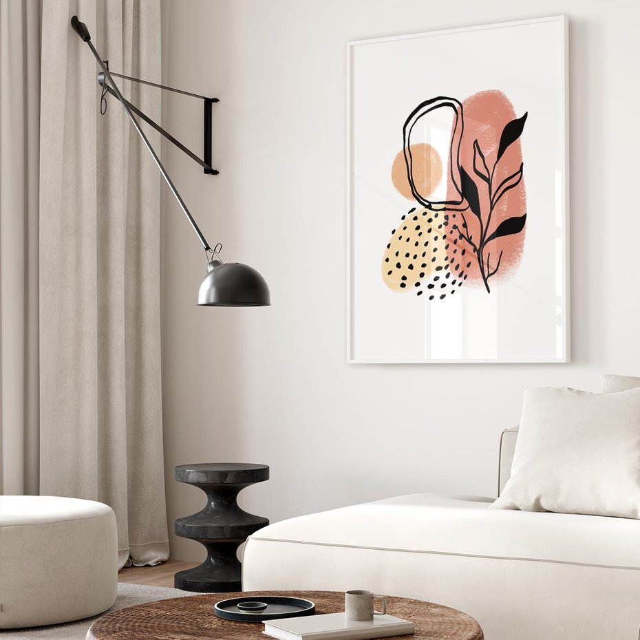 Plakat bez ramy 40x50 - Migotliwe Harmonie - abstrakcja, sztuka nowoczesna