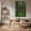 Obraz na płótnie 50x70 - Mistyka leśnej głuszy - las, drzewa