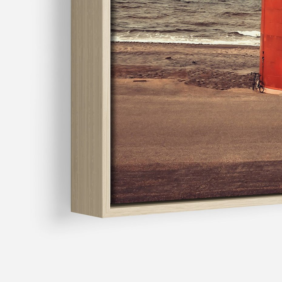 Obraz w ramie 50x70 - Retro Urok Morza - fotografia w stylu retro, vintage - rama drewno