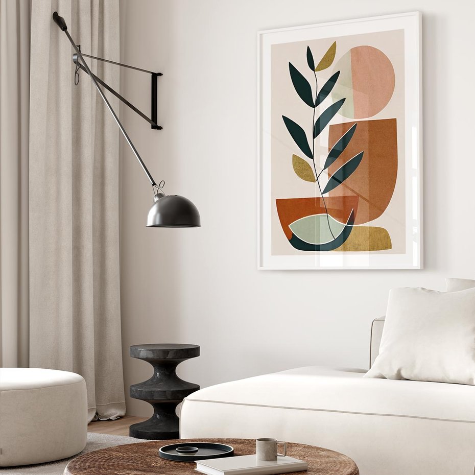 Plakat bez ramy 21x30 - Migocące Boho Wnętrza - boho obraz, abstrakcja