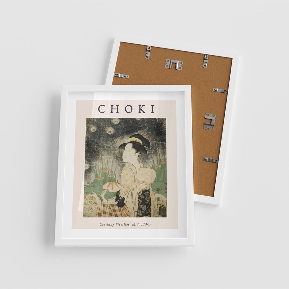 Plakat w ramie 40x50 - Sztuki Choki w Twoim Domu - reprodukcja, rycina - rama biała