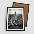 Plakat w ramie 50x70 - Dusza wielkiego miasta - Manhattan, Nowy Jork - rama czarna