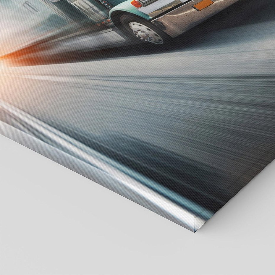 Obraz na płótnie 70x50 - Przez prerię ciężarówką - ciężarówka, USA