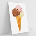 Obraz na płótnie 50x70 - Slodki Raj Lodziarni - lody, deser