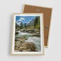 Plakat w ramie 50x70 - Górski strumyk w harmonii - strumyk, górski - rama drewno