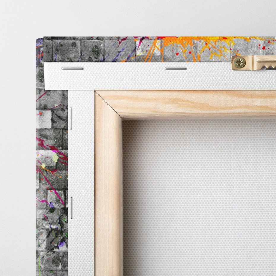 Obraz na płótnie 80x80 - Ekspresja Graffiti - farba, graffiti