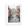 Plakat w ramie 30x40 - Wenecja na Twojej Ścianie - wenecja, kanały - rama biała