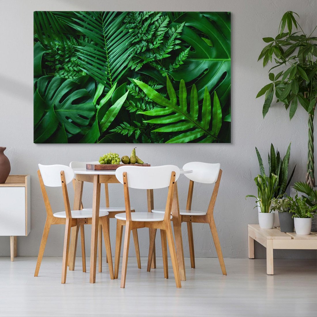 Obraz na płótnie 100x70 - Monstera Liście Fantazja - monstera, liście