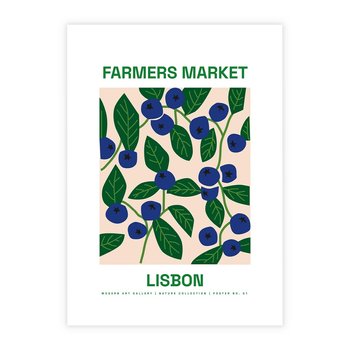 Plakat bez ramy 30x40 - Migotliwe Przestrzenie - borówki, jagody