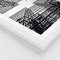 Plakat w ramie 30x40 - Czar i Wielkość - wieżowce, architektura - rama biała
