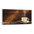 Obraz na płótnie 140x70 - Kawowe uniesienie w filiżance - kawa, filiżanka