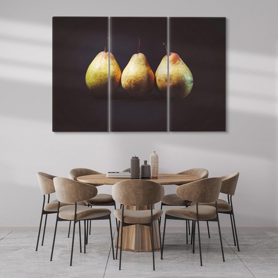 Obraz na płótnie 120x80 - Gruszki - Owocowa Harmonia - gruszki, owowce