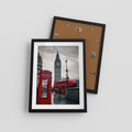Plakat w ramie 30x40 - Londyński Klimat Telefoniczny - Londyn, telefon - rama czarna