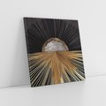 Obraz na płótnie 60x60 - Metaliczne Boho Abstrakcje - boho, słońce