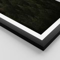Plakat w ramie 50x70 - Ciemny las iglasty - las, iglasty - rama czarna