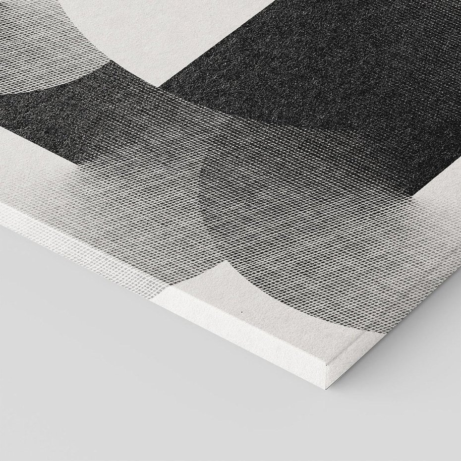 Obraz na płótnie 60x60 - Taniec Szarych Okręgów - graficzne, geometryczne kształty