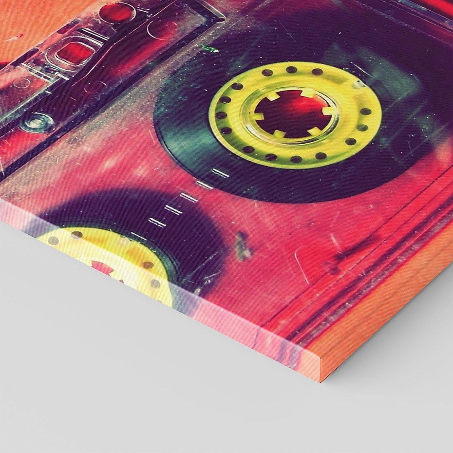 Obraz na płótnie 80x80 - Kaseta - Muzyka Retro - kaseta, muzyka