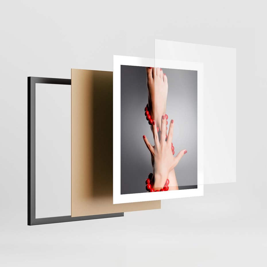 Plakat w ramie 40x50 - Manicure i Pedicure - Piękno Paznokci - manicure, pedicure - rama czarna