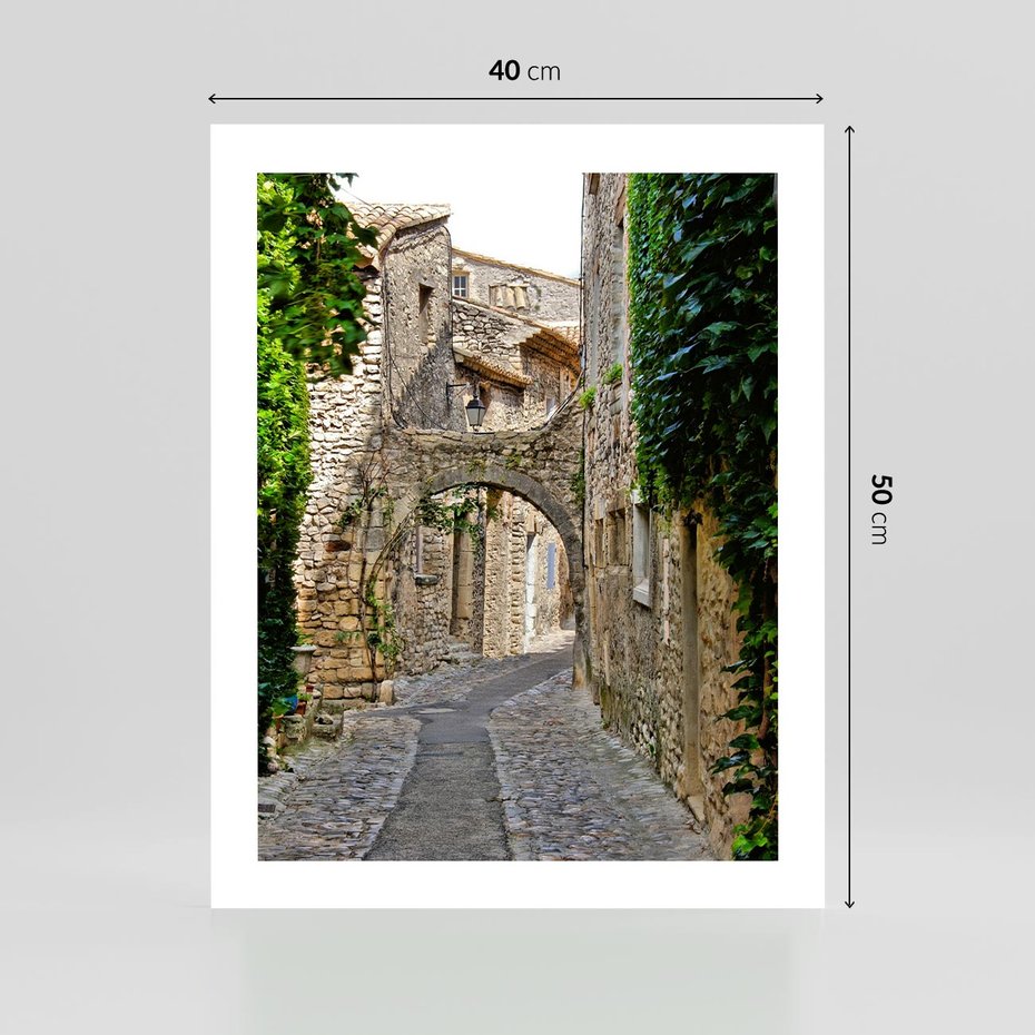 Plakat bez ramy 40x50 - Urokliwa perspektywa uliczki - uliczka, perspektywa