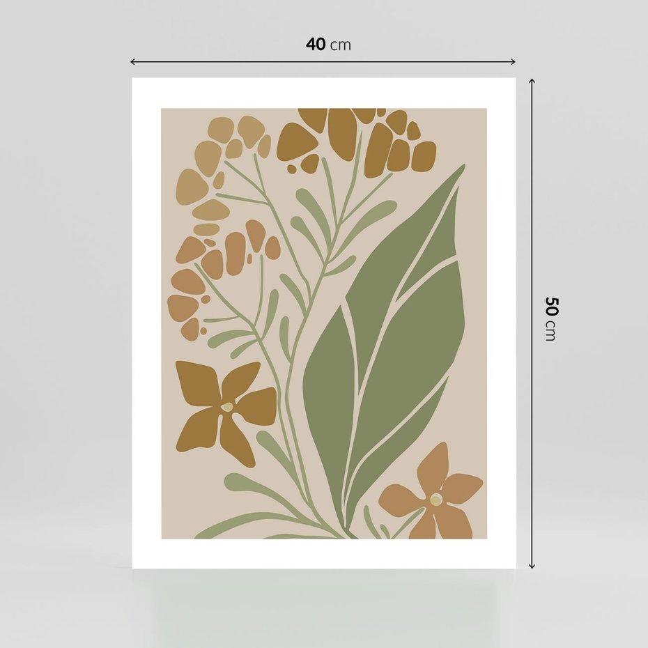 Plakat bez ramy 40x50 - Subtelność Utajona - nowoczesny plakat, roślinność