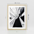 Plakat w ramie 30x40 - Współczesne Kształty - architektura, nowoczesne formy - rama drewno