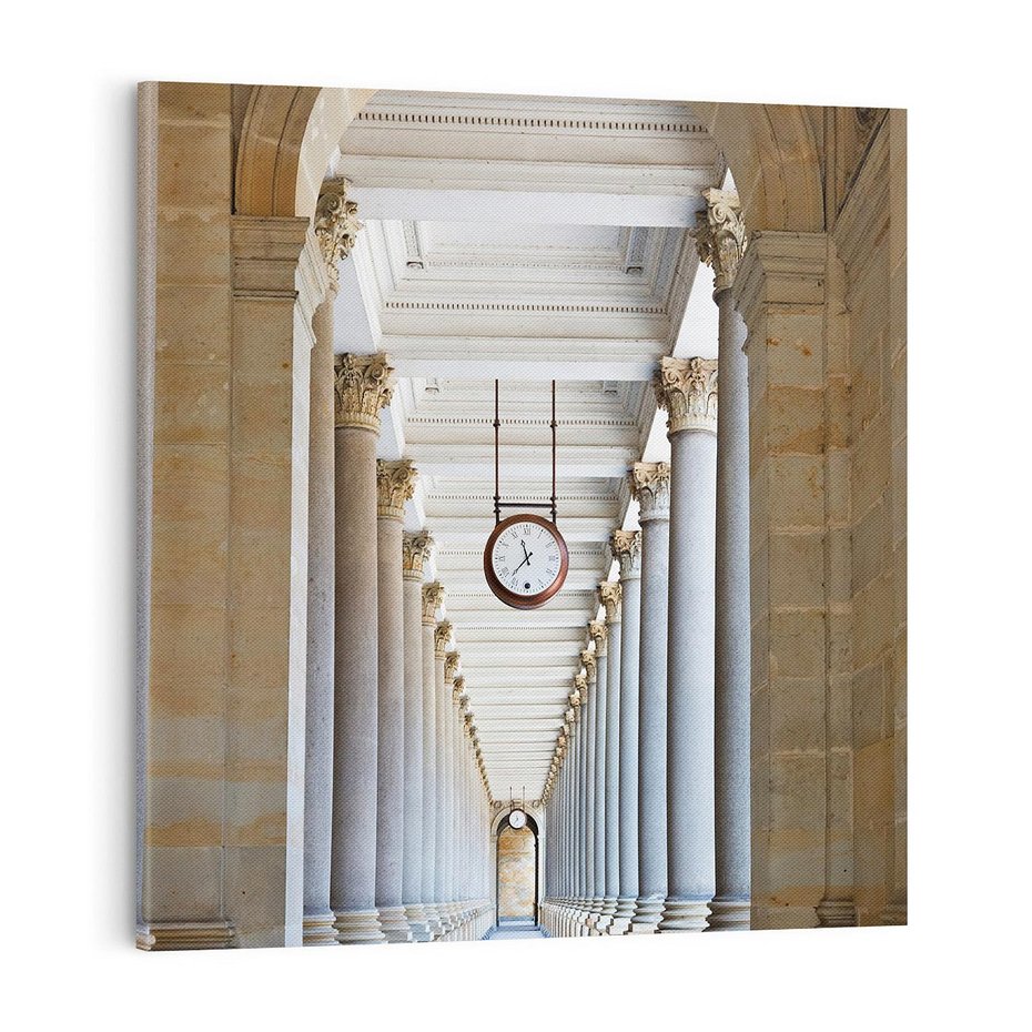 Obraz na płótnie 40x40 - Kolumny Czasu - architektura, kolumny
