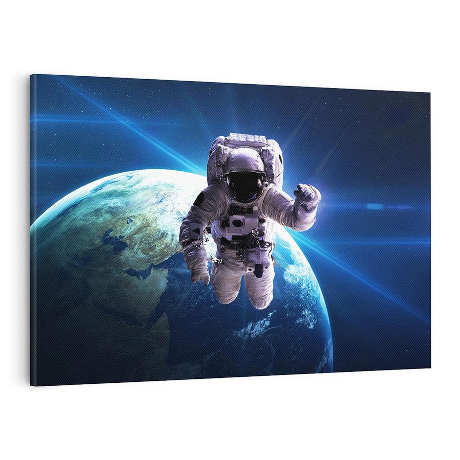 Obraz na płótnie 120x80 - Kosmiczna przygoda - kosmos, astronauta