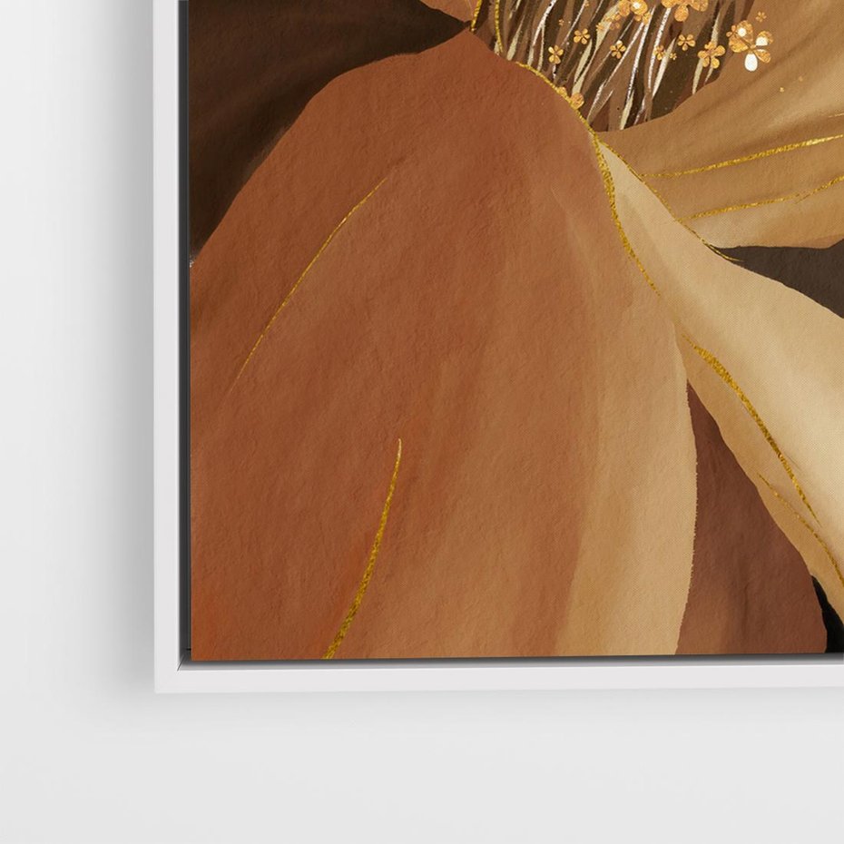 Obraz w ramie 80x80 - Wyraz Luksusu - sztuka, nowoczesna - rama biała