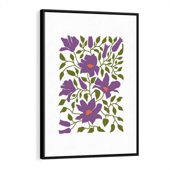 Obraz w ramie 50x70 - Rozmyte Granice - kwiaty, kompozycja - rama czarna