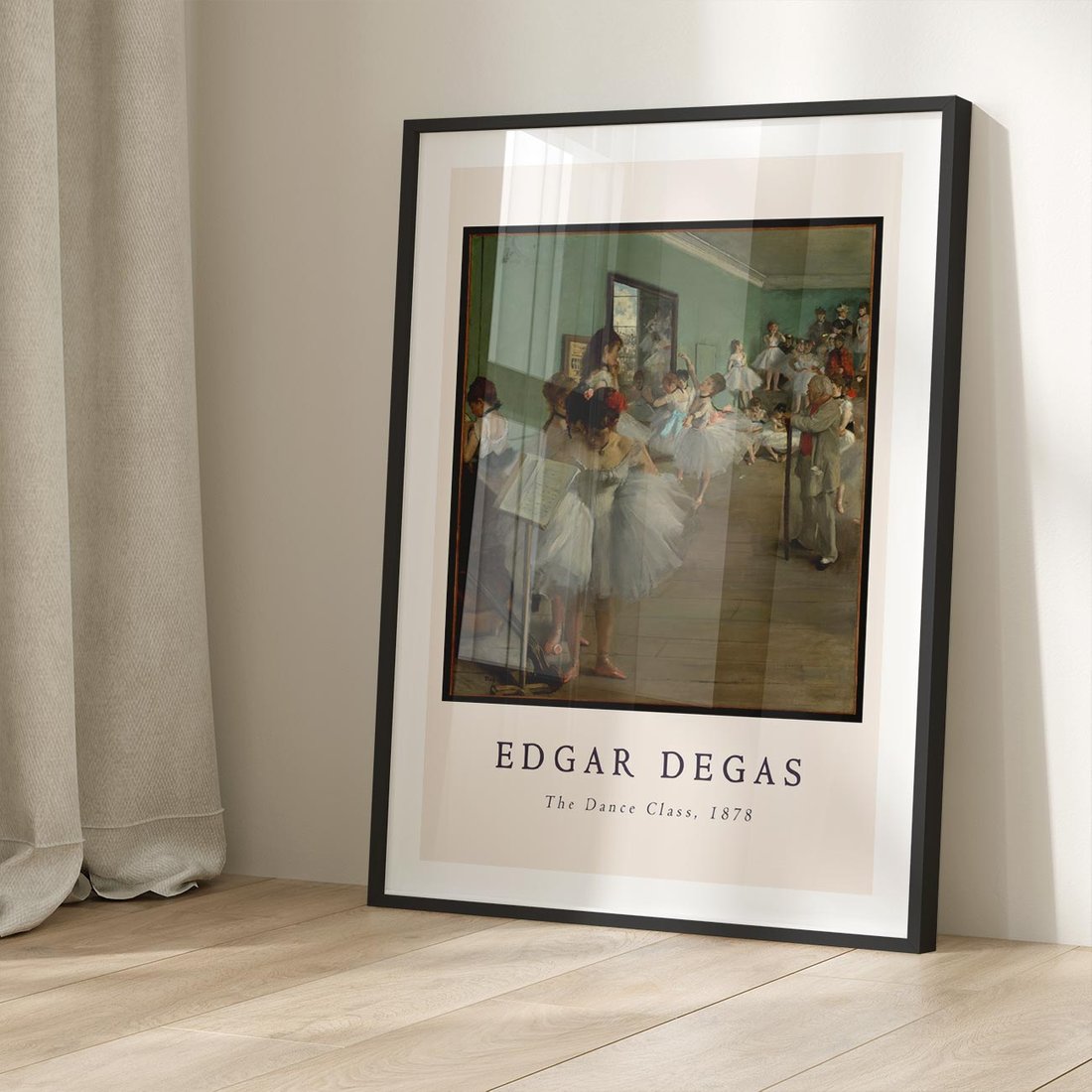 Plakat w ramie 50x70 - Elegancja Baletu - Edgar Degas, reprodukcja obrazu - rama czarna