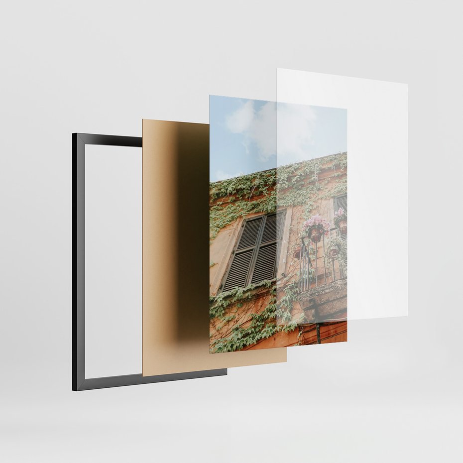 Zestaw obrazy w ramie 40x50 galeria - Podróż, Włochy, hotel, wakacje - rama czarna