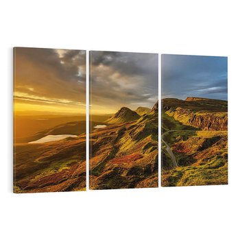 Obraz na płótnie 120x80 - Malownicza panorama górskich skał - góry, skały