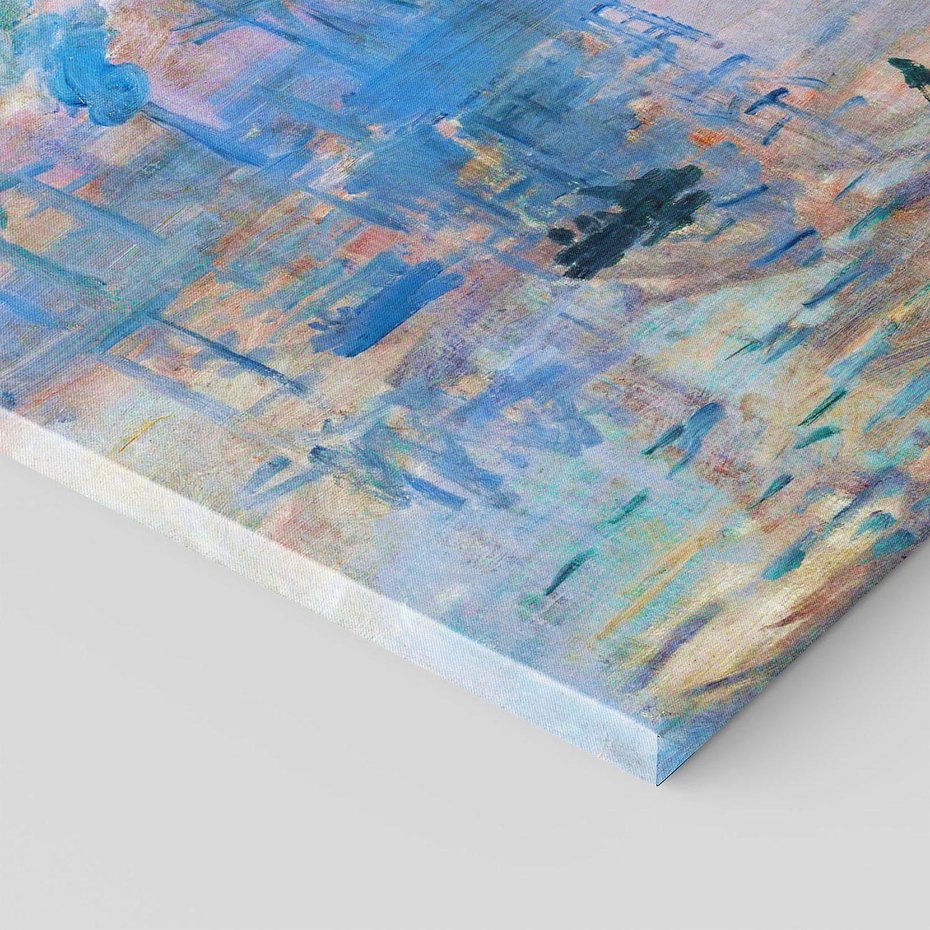 Obraz na płótnie 120x80 - Impresja Wschód Słońca 1872, Claude Monet - Reprodukcja - reprodukcja, obraz na płótnie