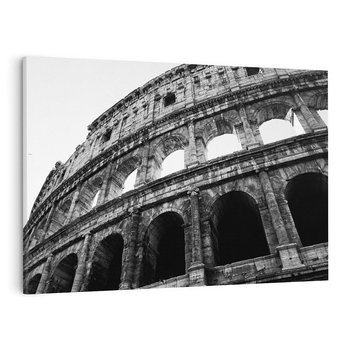 Obraz na płótnie 120x80 - Koloseum w Czarnej Bieli - antyczna architektura, koloseum