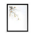 Plakat w ramie 50x70 - Złota Jesień - drzewo, żółte liście - rama czarna
