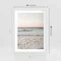 Plakat w ramie 30x40 - Krajobraz Morza i Fal - morze, fale - rama biała