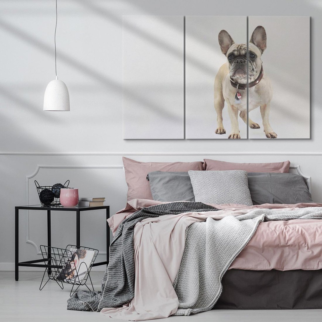 Obraz na płótnie 120x80 - Wernisaż psiego wdzięku - pies, piesek